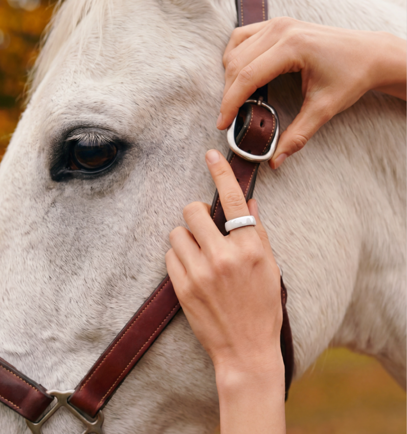 Vilo ring - Ivory Jade